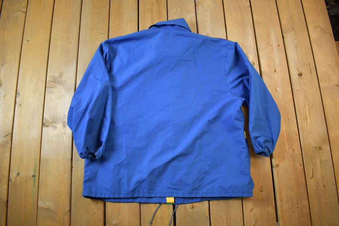 Vintage 1980s Nylon Colour Block Chore Jacket - XL
