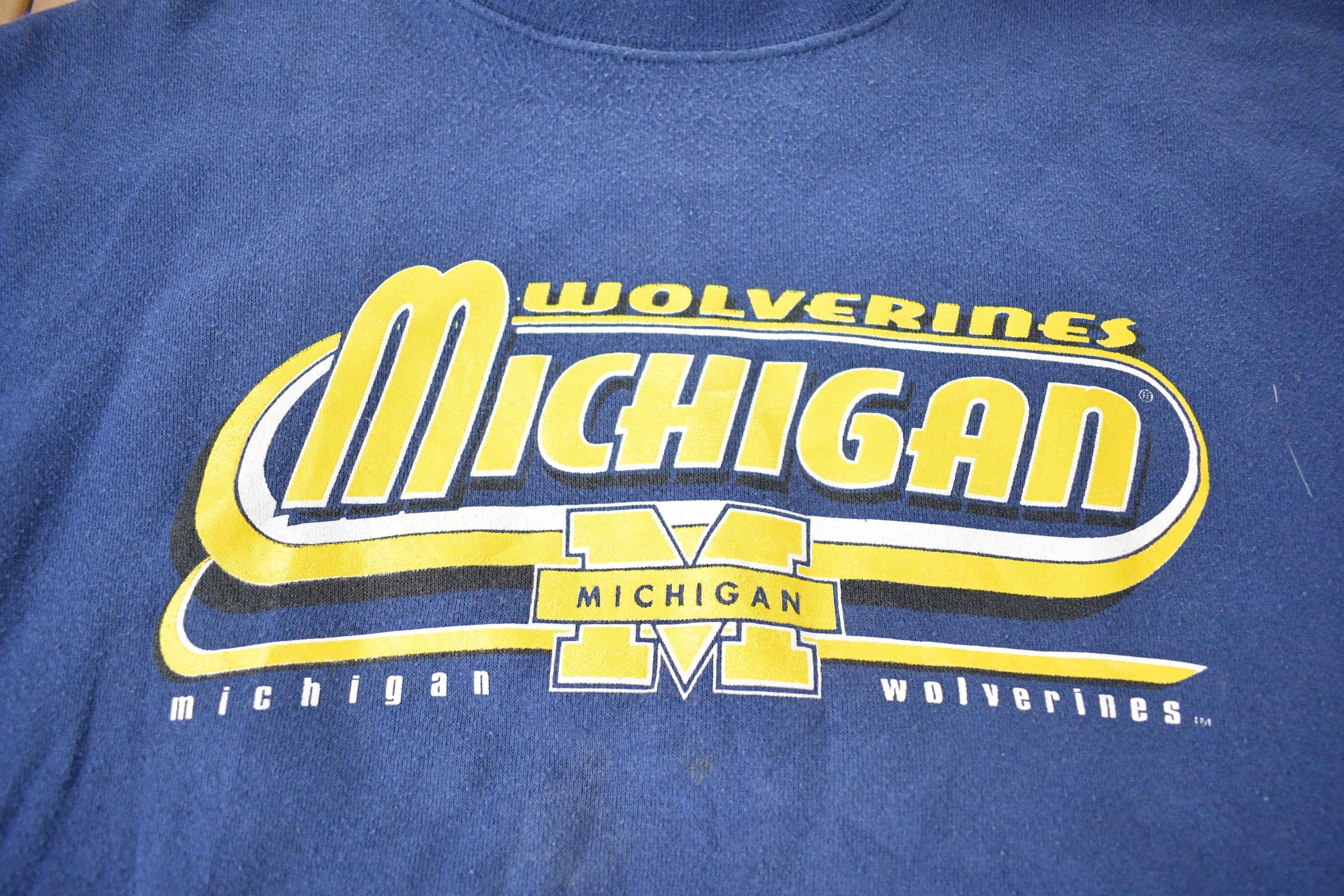 Vintage 1990s University of Michigan Wolverines Puma Crewneck