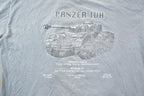 Vintage 1990s Panzer IVH Tank War Graphic T-Shirt