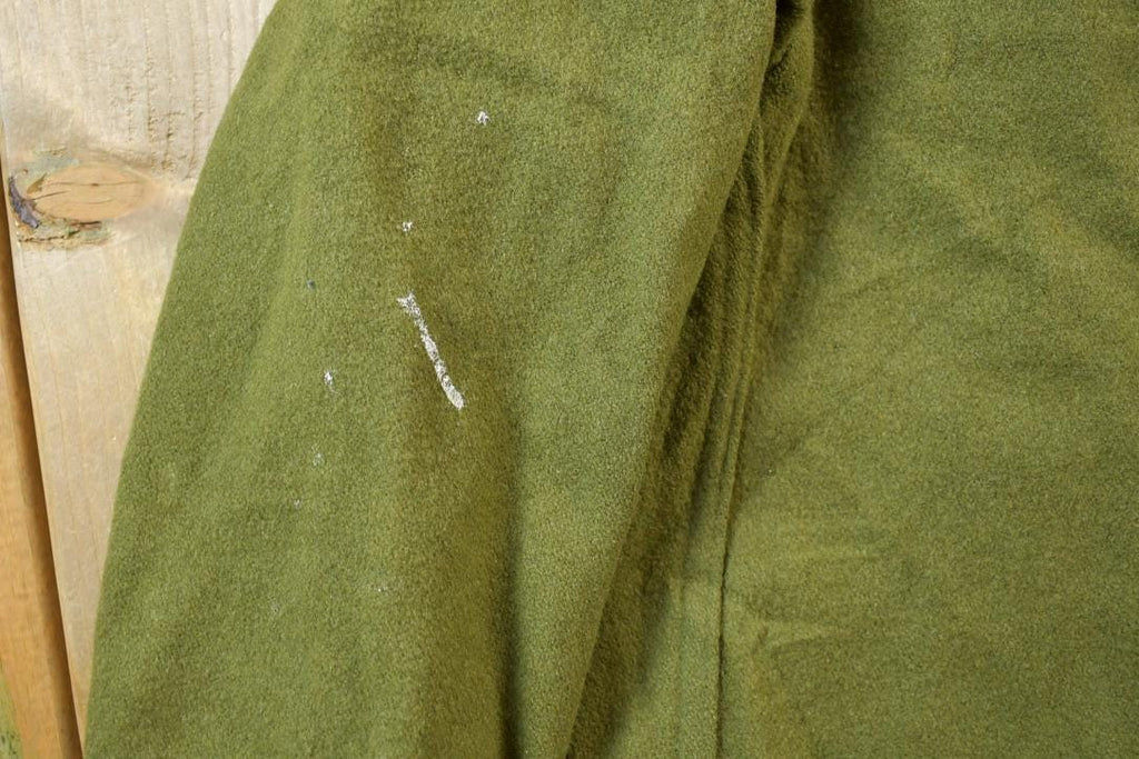 Vintage 1940s WW2 Wool Button Up Infantry Shirt /