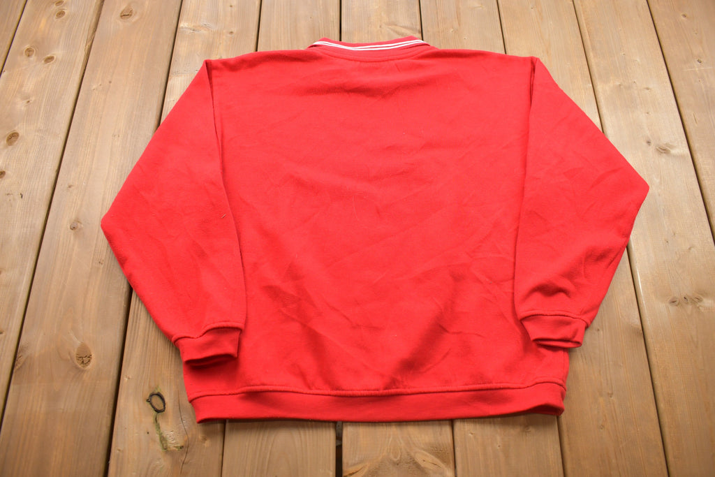 Vintage 1990s Cute Kitten Collared Crewneck Sweatshirt