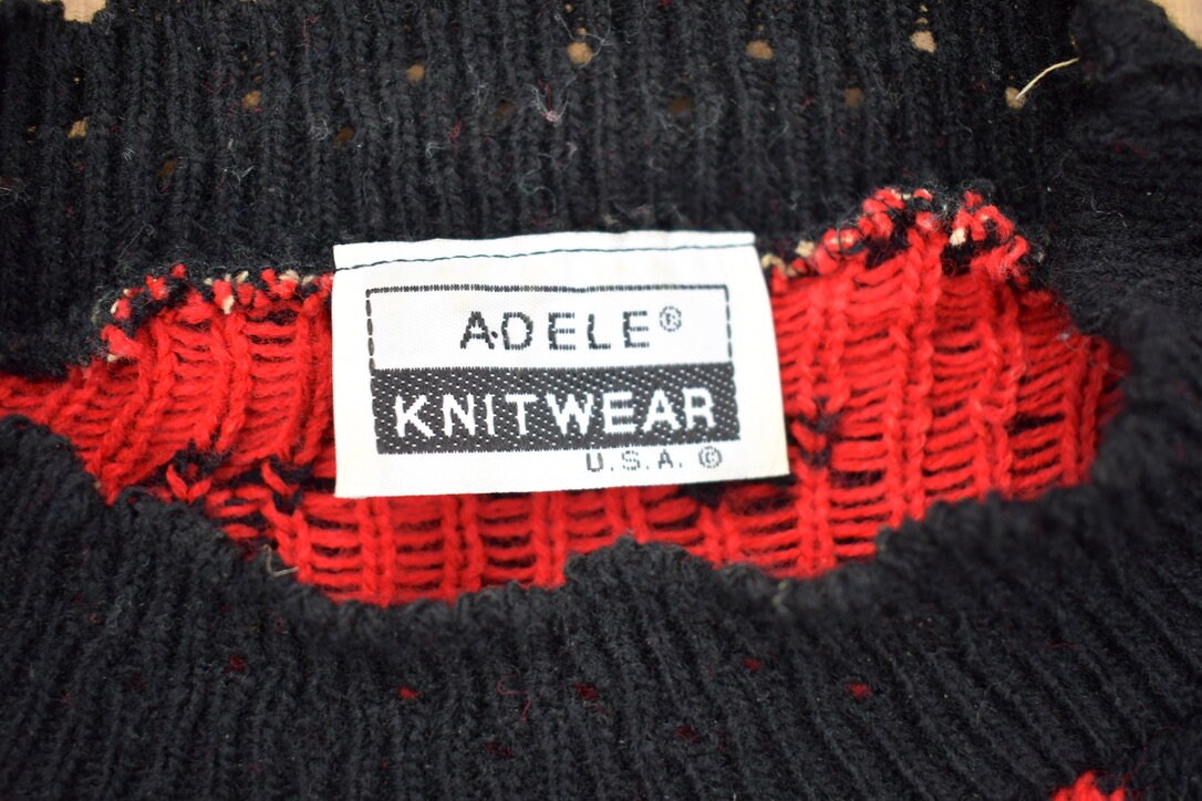 Vintage 1990s Christmas Theme Women's Knit Sweater