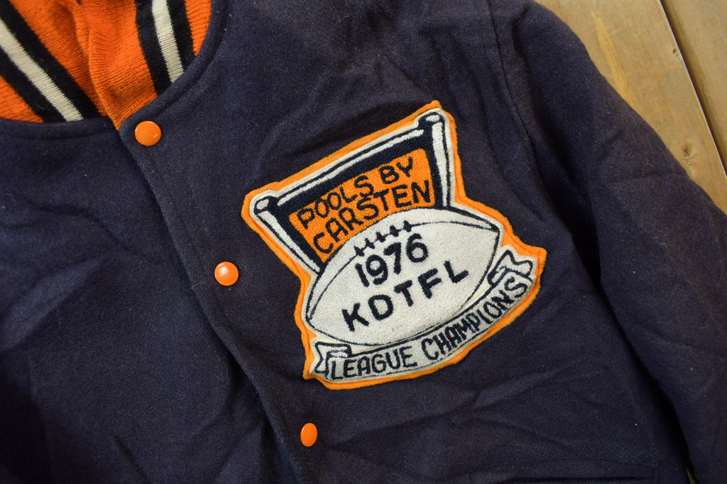 Vintage 1976 KDTFL League Champions Varsity Jacket