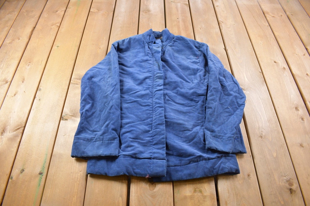 Vintage 1990'S Blue Cordarouy Jacket