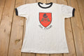 Vintage 1985 University of New Brunswick Collegiate Ringer T-Shirt