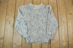 Vintage 1990s Charlie 100% Fuzzy Wool Knit Sweater