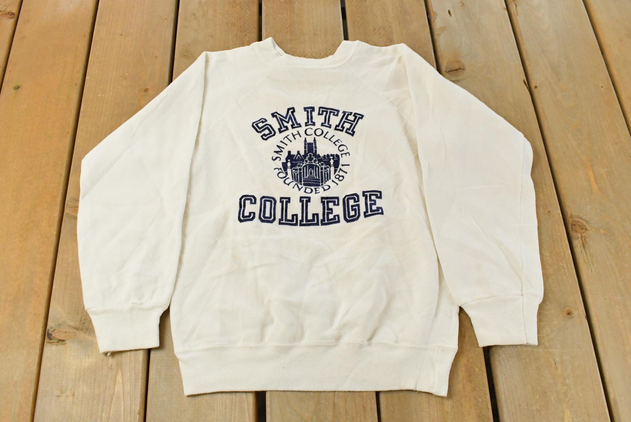 Vintage 1980s Smith College Champion Crewneck Sweatshirt Men's XS/