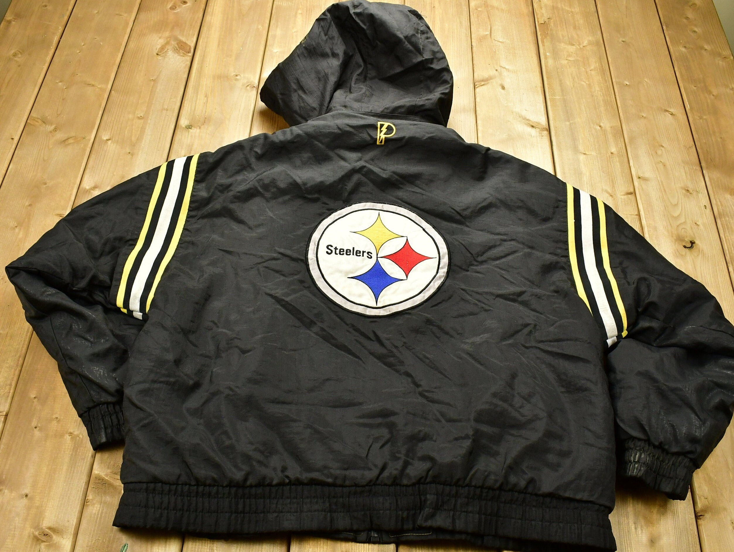 Vintage 1990s Pittsburgh Steelers NFL Pro Player Reversible Jacket