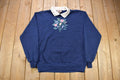 Vintage 1990s Top Stitch Mouse& Flowers Embroidered Sweater