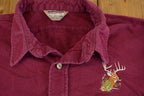 Vintage 1990s Deer Outdoors Heavyweight Button Up Shirt Men's L