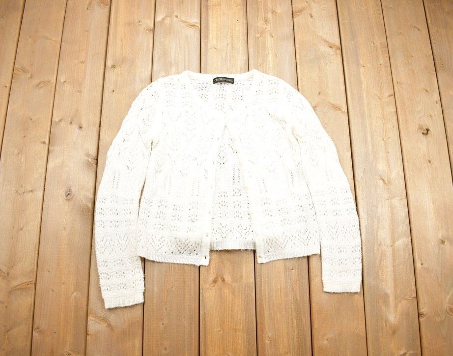 Vintage 1990s Cecil McBee Knitted Cardigan Sweater