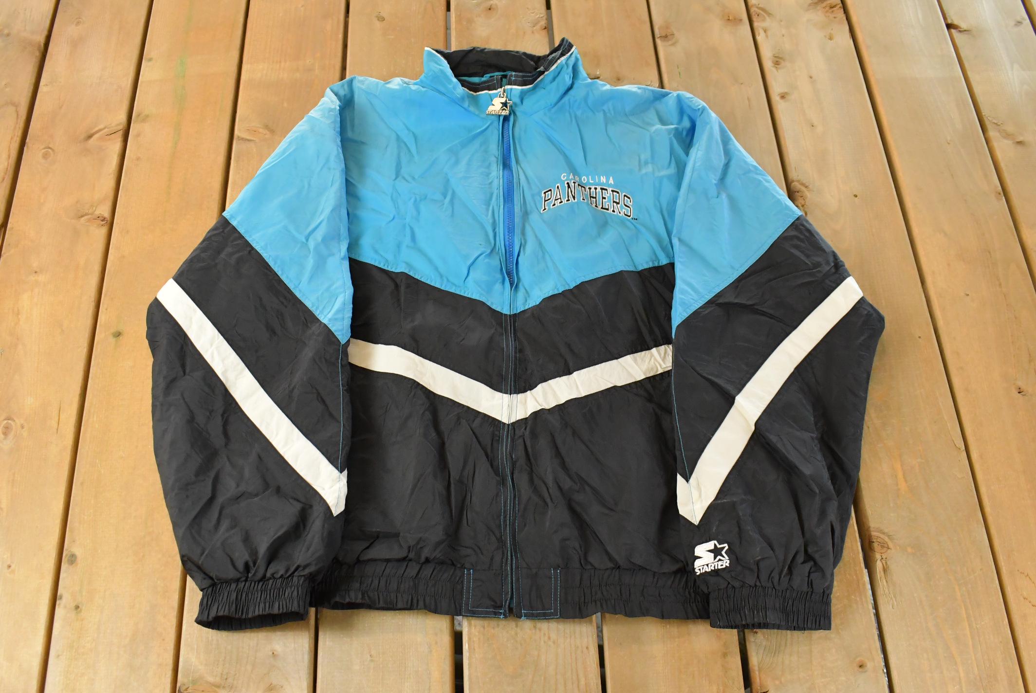 Vintage 1990s Carolina Panthers NFL Starter Windbreaker Jacket Men's XL