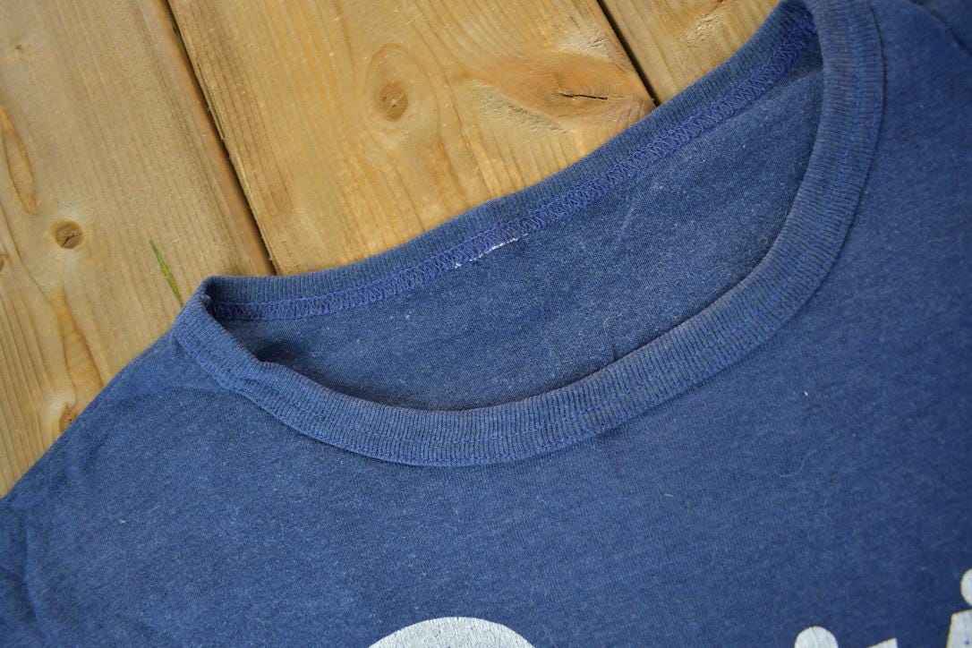 Vintage 1970s CREW Graphic Ringer T-Shirt