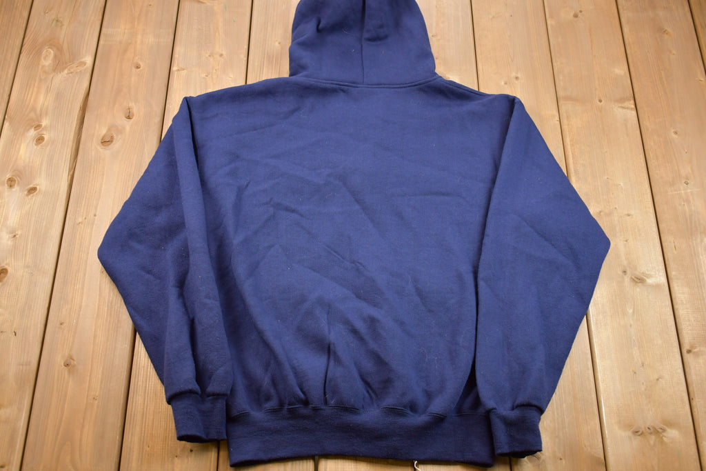 Vintage 90's USA Embroidered Graphic / 90s Hoodie / Vintage Sweater / Full Zip / 80s / 90s / Athletic Pull Over / Washington DC