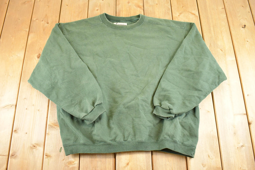 Vintage 1990s Champion Streetwear Blank Crewneck Sweatshirt Men's L