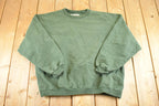 Vintage 1990s Champion Streetwear Blank Crewneck Sweatshirt Men's L