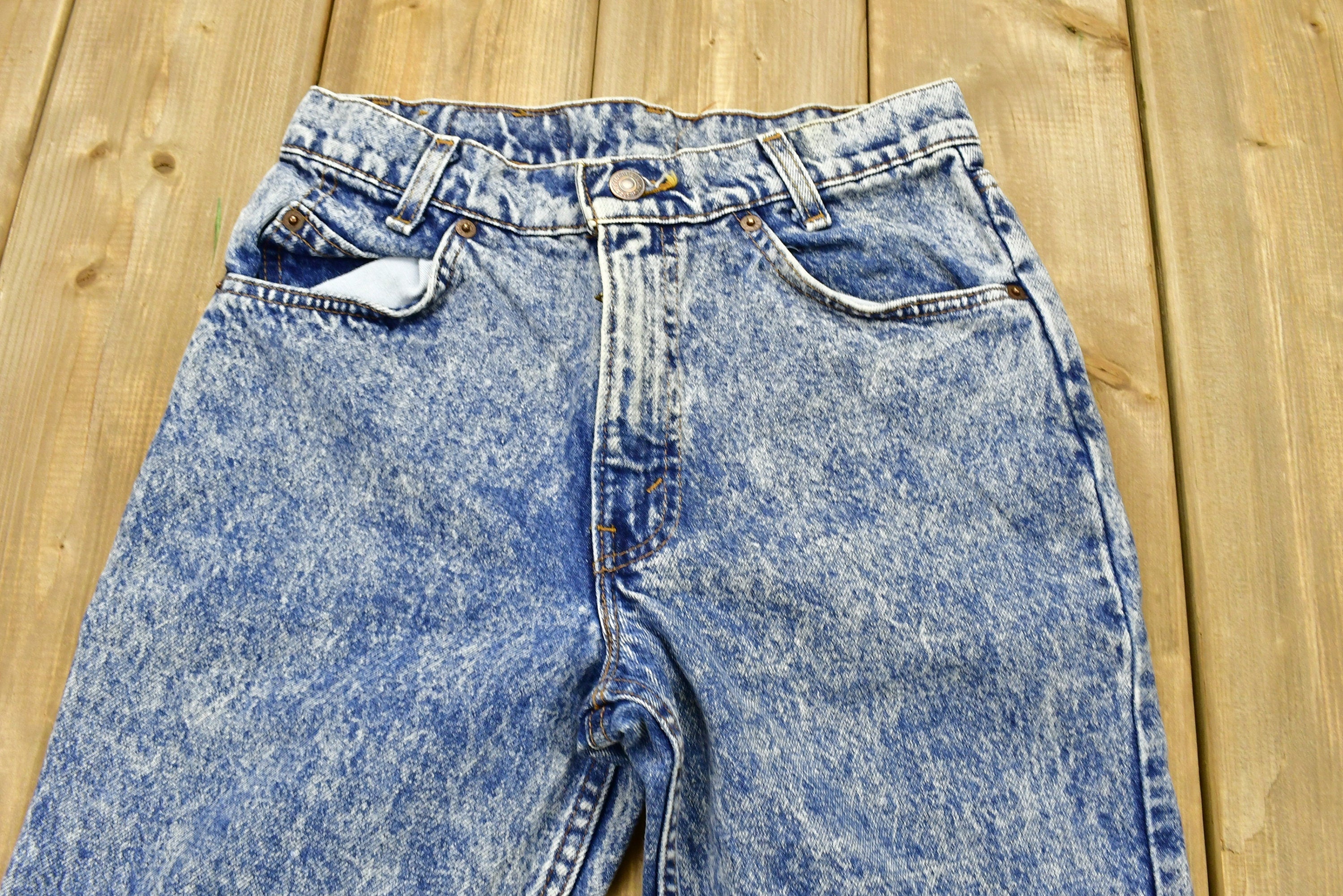 Vintage 1990s Levi's 550 Orange Tab Student Jeans Size 26 x 30