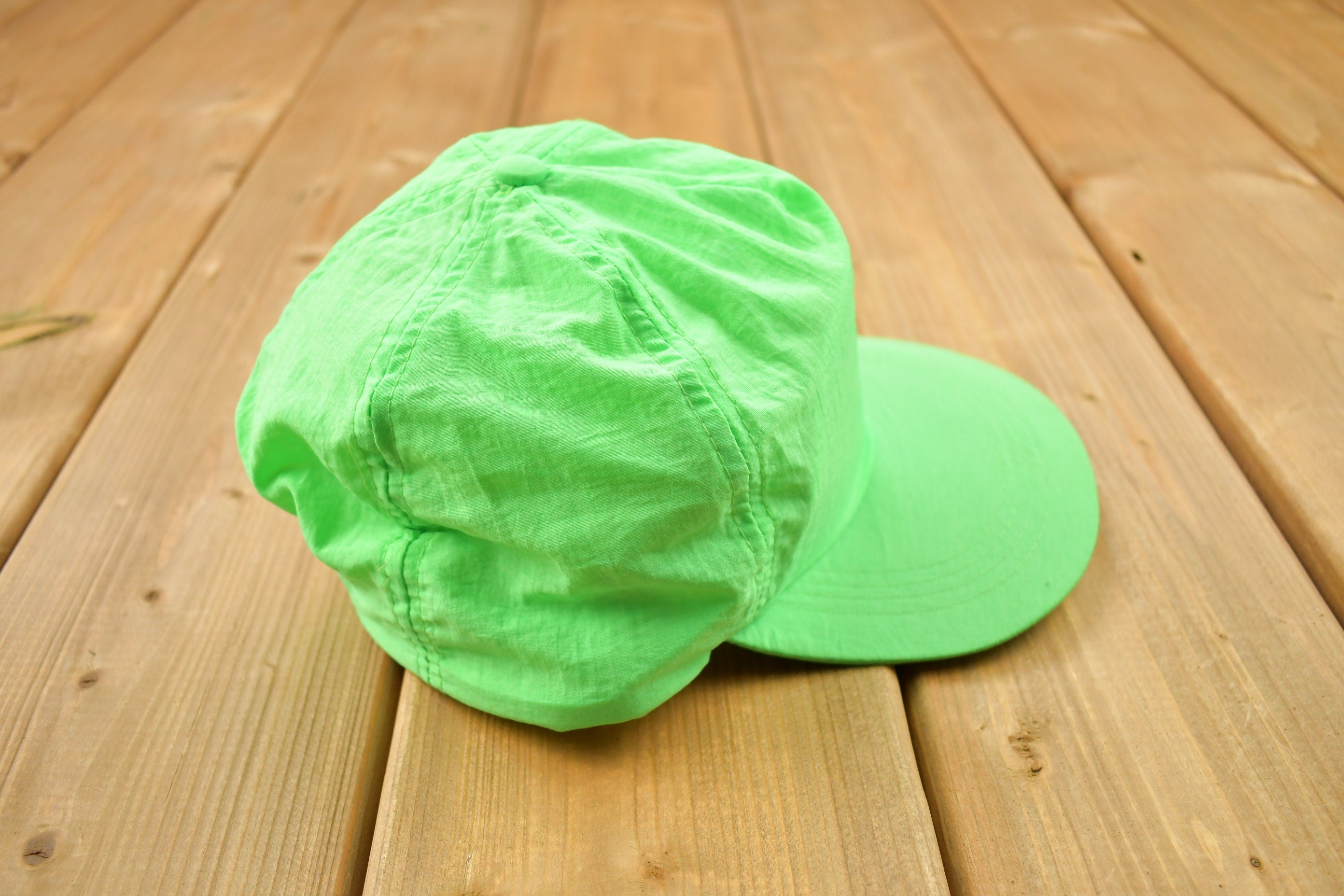 Vintage 1980s Lime Green Snap Back Hat