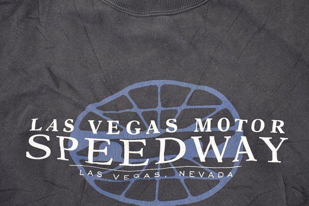 Vintage 1990s Las Vegas Motor Speedway Graphic Print Crewneck Sweatshirt Mens XL