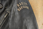 Vintage 1990s Harley Davidson Leather Motorcycle Jacket Women's Large