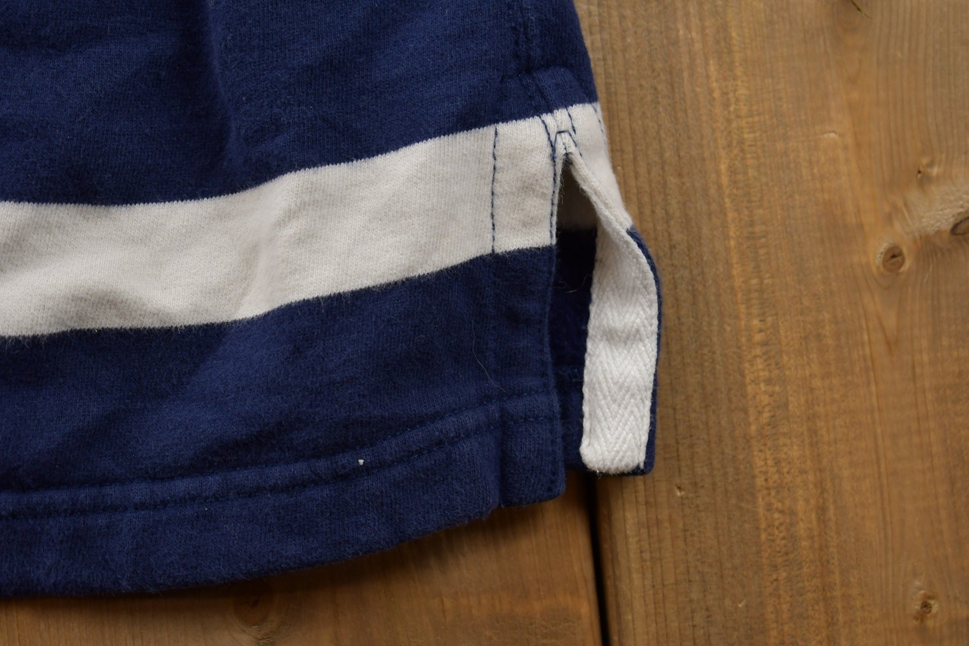 Vintage 1990s Polo Ralph Lauren Yellow Horse Stripped Embroidered Rugby Sweatshirt