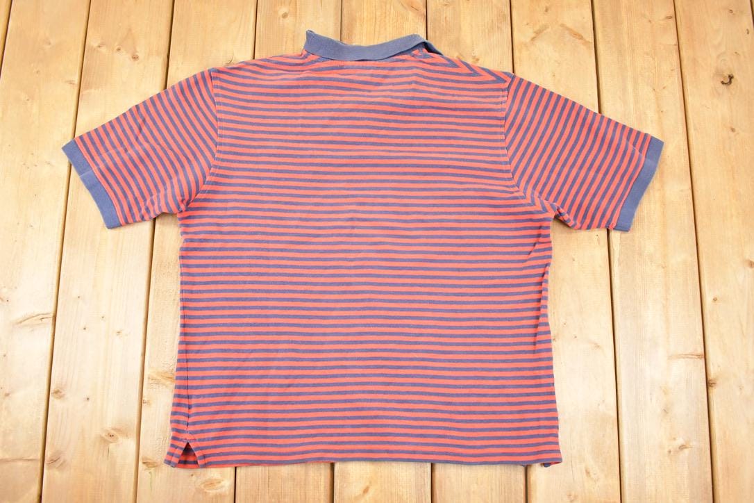 Vintage Y2K Timberland Striped Button Up Shirt Men's L