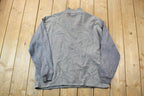 Vintage 1990s Dillon Lee Heavyweight Quarter Zip Mock Neck Sweatshirt