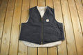 Vintage 1990s Carhartt Sherpa Lined Jacket Vest Mens XL