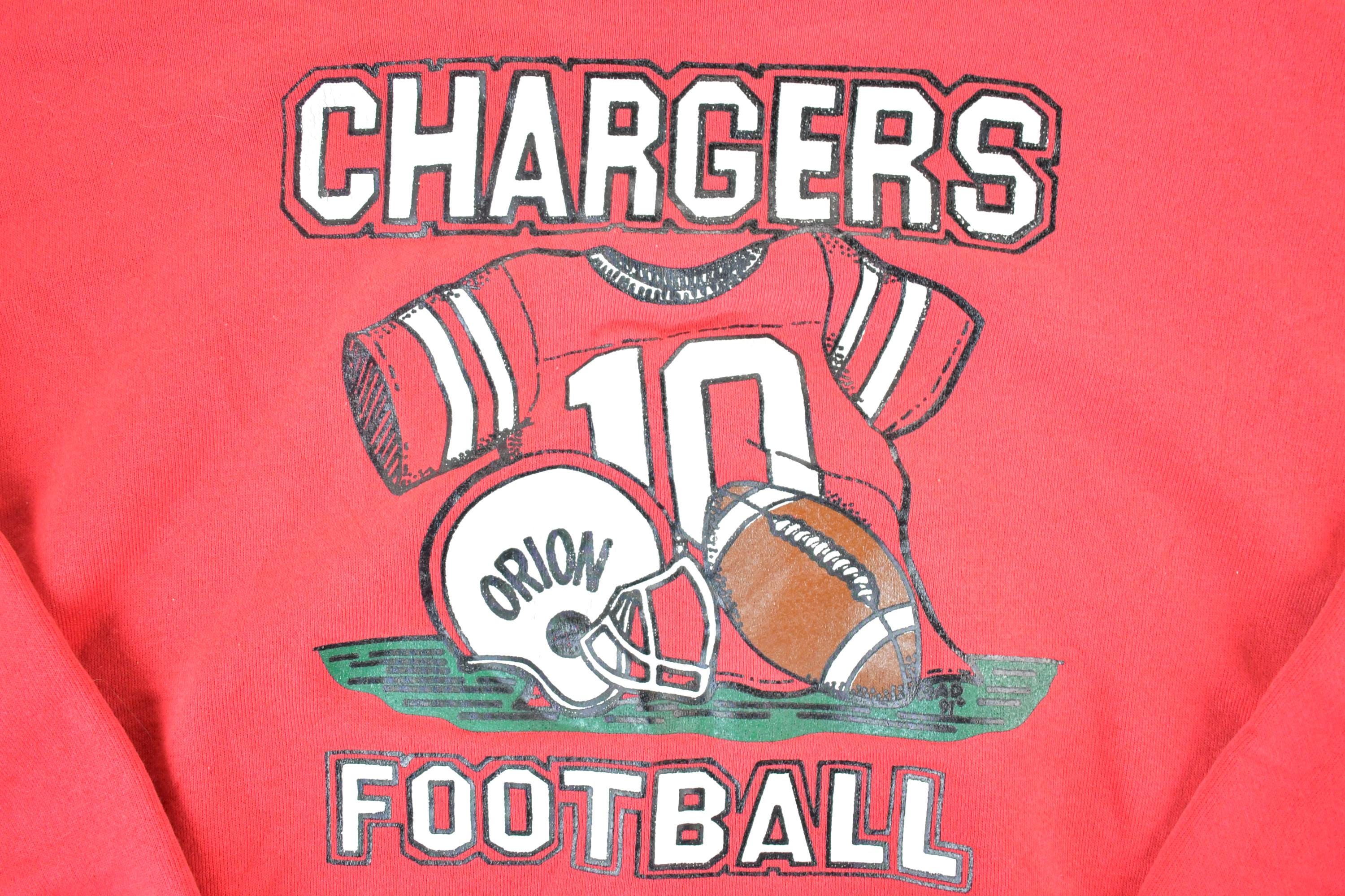 Vintage 1990s Chargers Football Crewneck Sweatshirt Mens XL