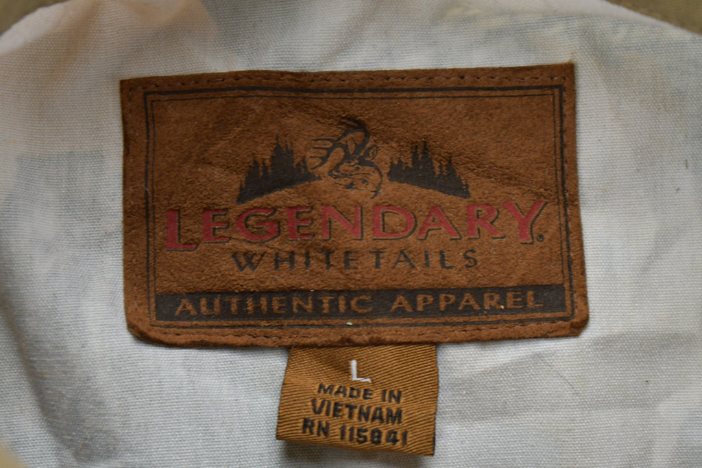 Vintage 1990s Legendary White Tails Camo Button Up Shirt
