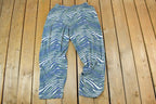 Vintage 1990s Zubaz Tiger Print Track Pants Size XL