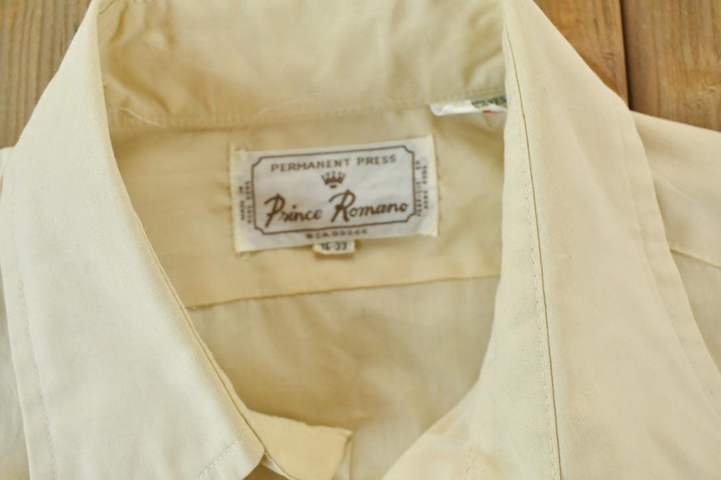 Vintage 1970s Prince Romano Button Up Dress Shirt
