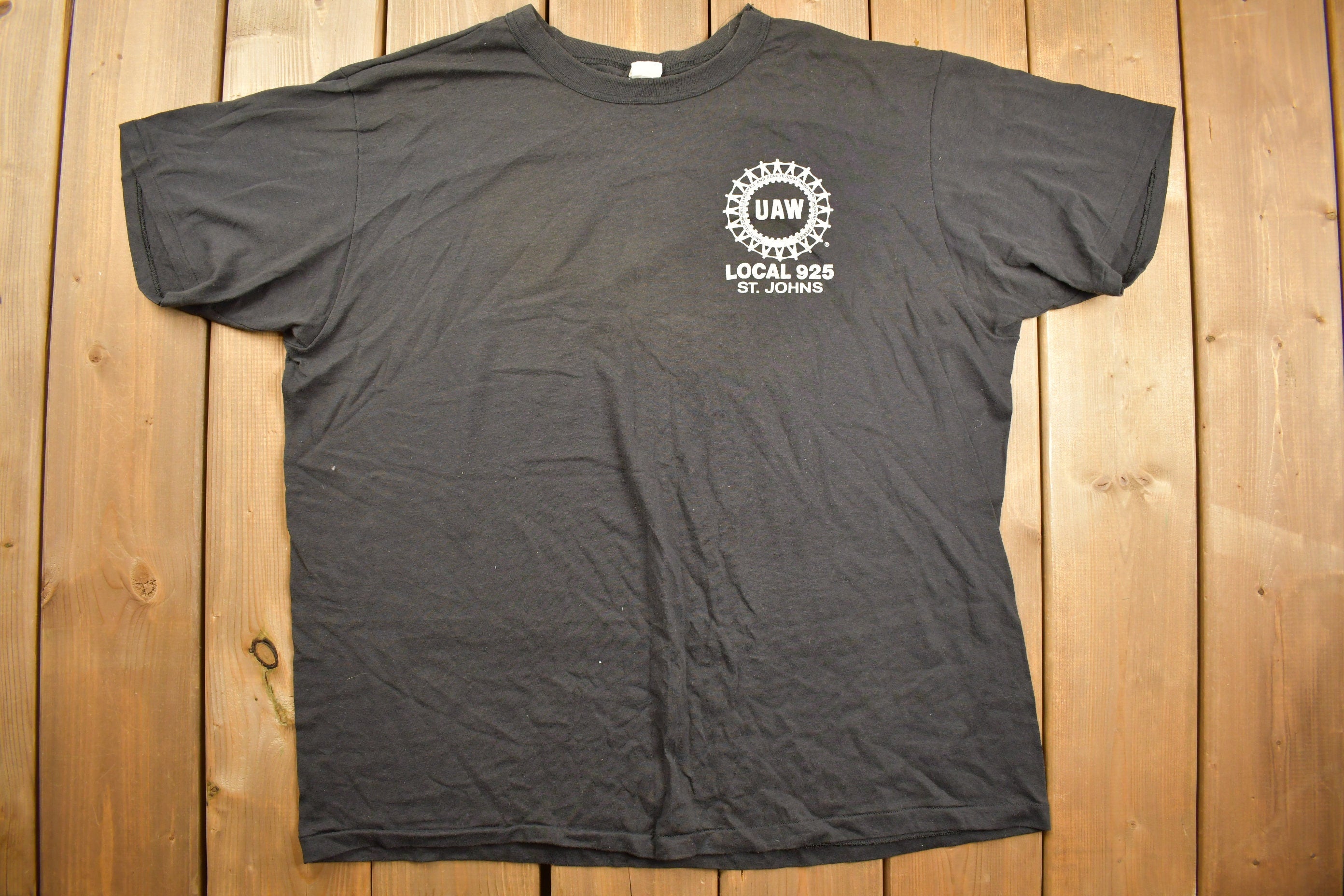 Vintage 1980s UAW Local 925 St Johns Graphic T Shirt