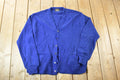 Vintage 1970s Orlon Camous Knit Perfect Mild Distress Cardigan Sweater Made In USA