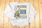 Vintage 1997 Starter Green Bay Packers NFC Championships NFL Crewneck Sweatshirt Mens L