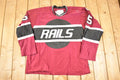 Vintage 1990s Rails USA Embroidered Hockey Jersey Mens XXL