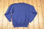 Vintage 1990s Deadstock Blank Navy Crewneck Sweatshirt Mens L