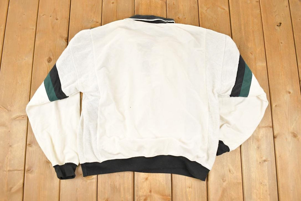 Vintage 1990s Puritan Quarter Button Up Collared Sweater Mens L