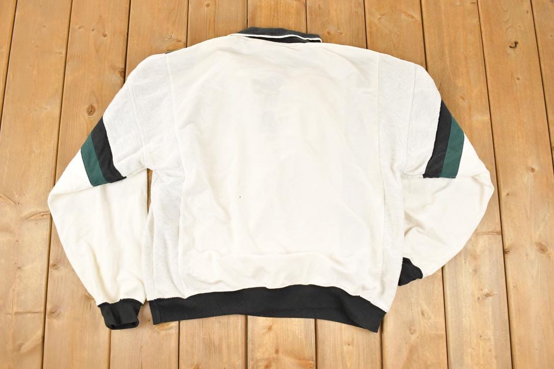 Vintage 1990s Puritan Quarter Button Up Collared Sweater Mens L