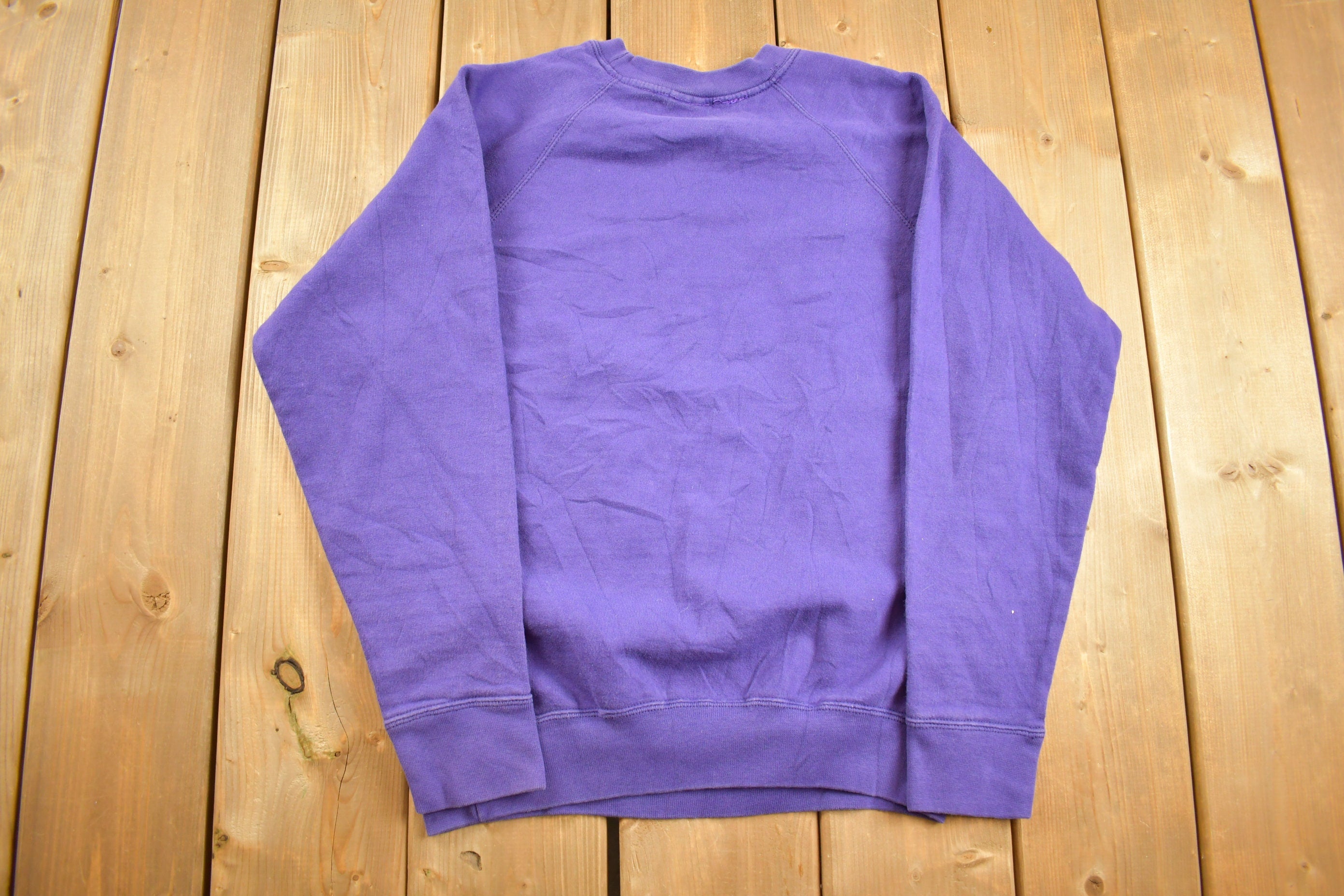Vintage 1990's Purple Russell Athletics Blank Crewneck Sweatshirt