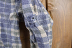 Vintage 1990s DB Classic Plaid Collared Crewneck Sweatshirt