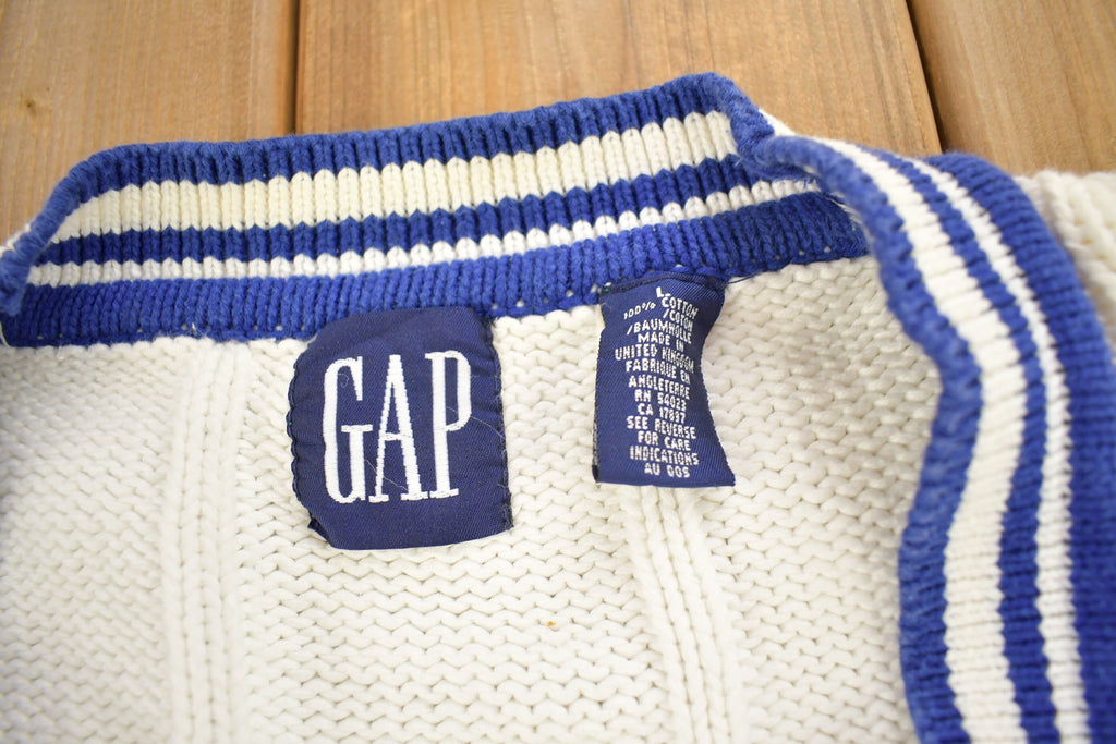 Vintage 1990s GAP Cable Knitted Cardigan Sweater