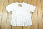 Vintage 1990s Cotton Ginny Blank White Souvenir T-Shirt Men's L