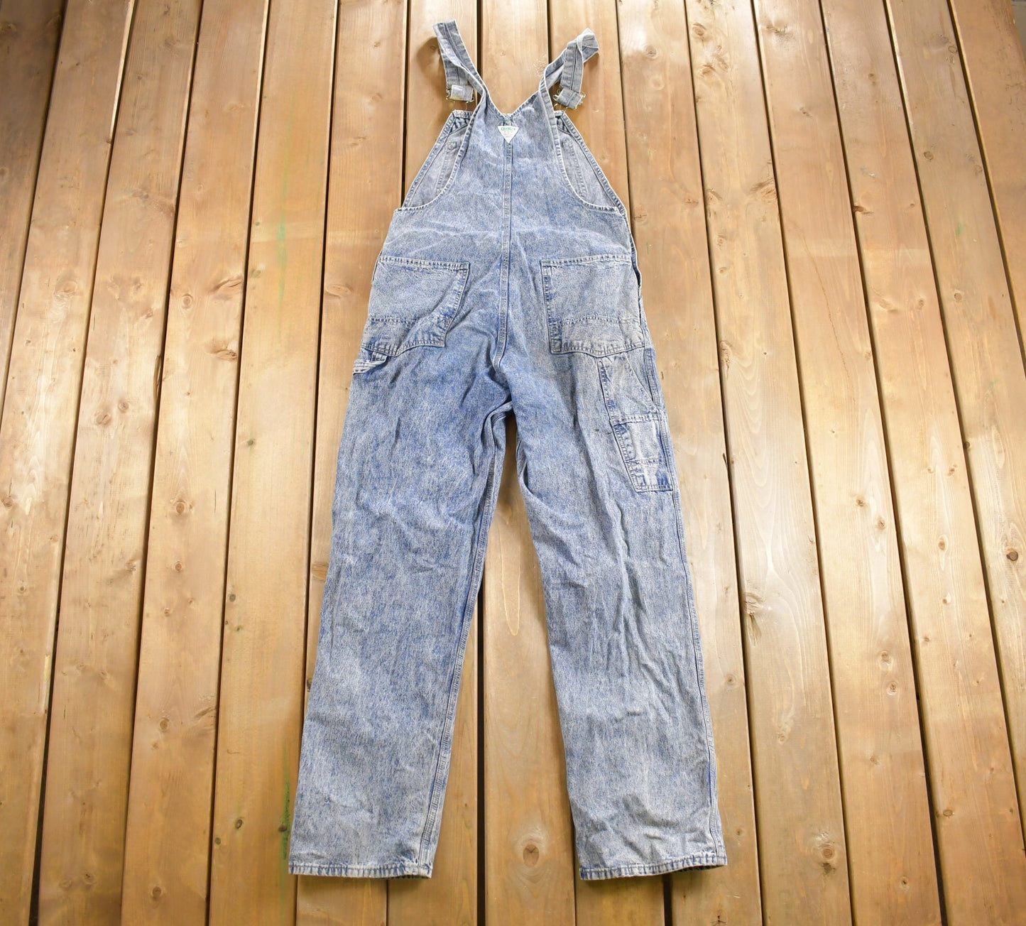 Vintage 1980s Osh Kosh Hickory Stone Wash Denim Jean Overalls / Vintage Overalls / Streetwear / Vintage Workwear / Osh Kosh B'Gosh