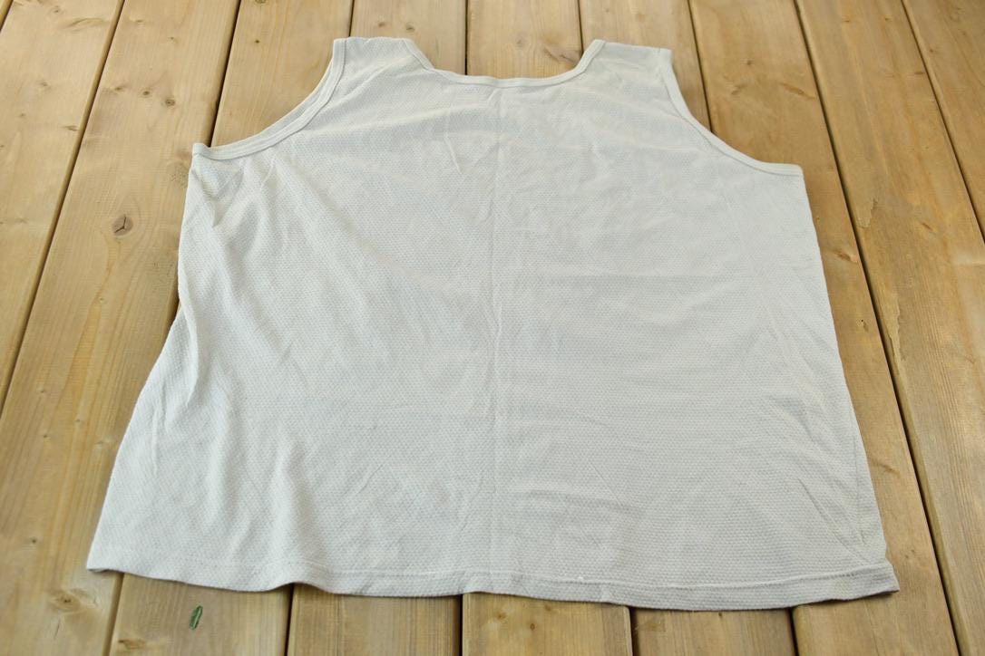 Vintage 1990s Single Stitch Indigenous Wolf Graphic Tank Top