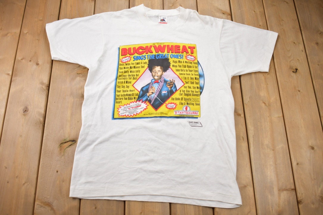 Vintage 1990s Buckwheat Sings the Great Ones The Little Rascals Promo T-shirt