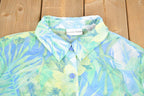 Vintage 1990s Drapers & Damons Floral Print Button Up Shirt