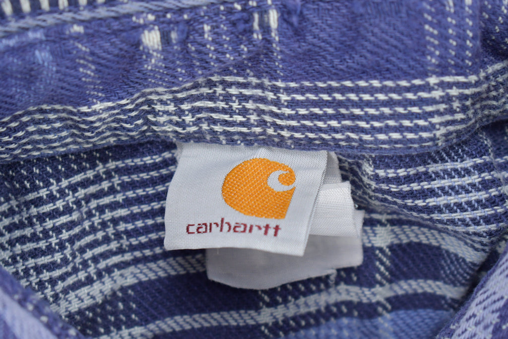 Vintage 1990s Carhartt Plaid Flannel Button Up Shirt