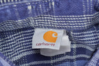 Vintage 1990s Carhartt Plaid Flannel Button Up Shirt