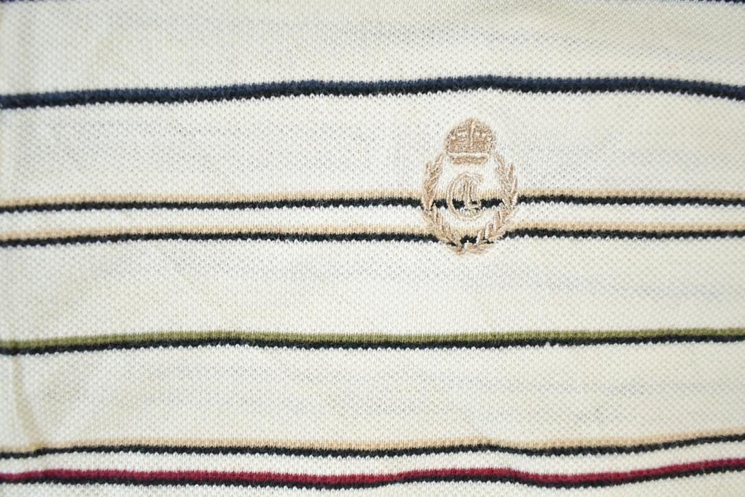 Vintage 1990s Chaps Ralph Lauren Knit Abstract Pattern Quarter Button Sweater